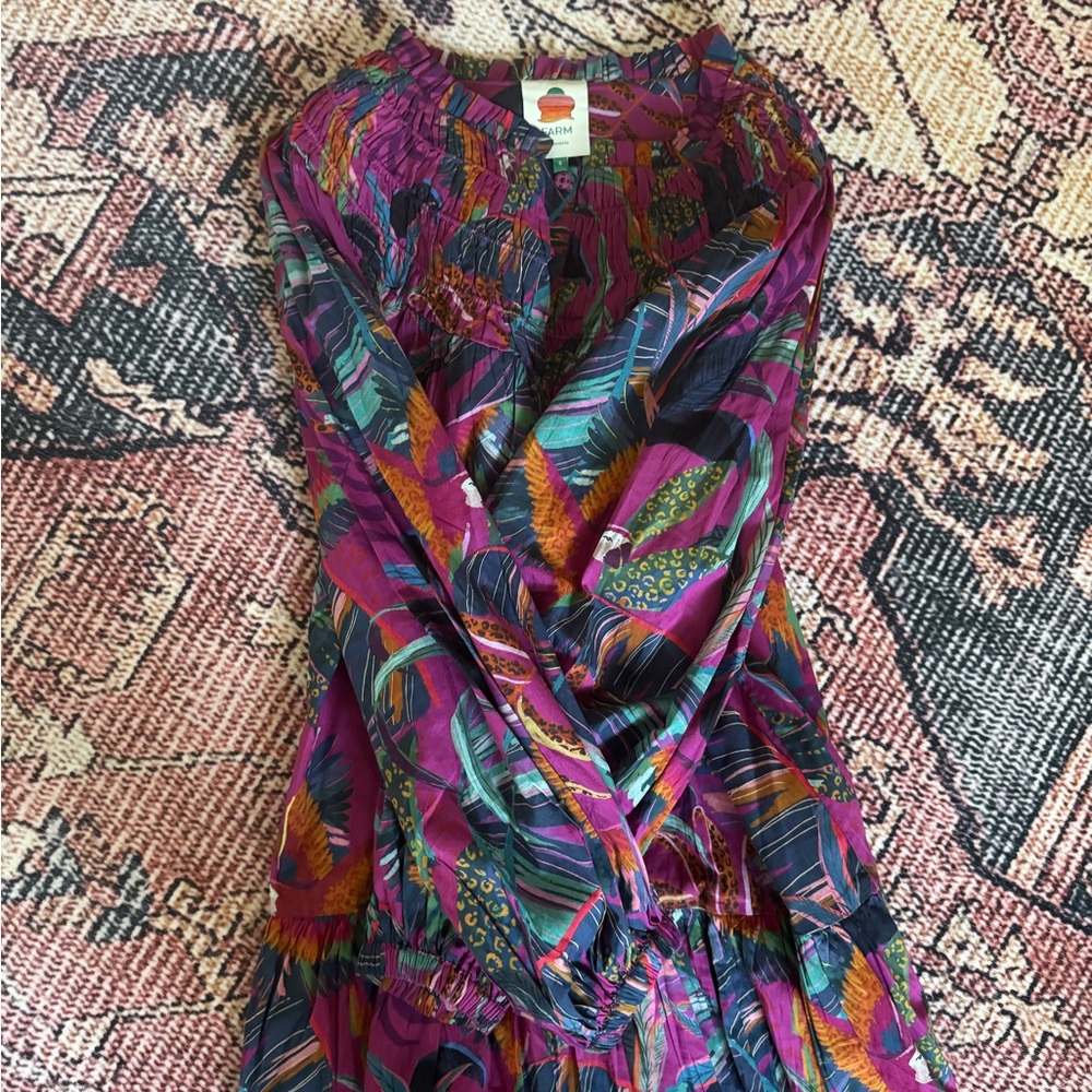 FARM Rio Multicolor Long Sleeve Dress